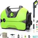 Electric Pressure Washer,2000-PSI,1.2-GPM,4 Different Nozzles and 33FT Hose,Power Washer,Foam Cannon for Car,for Cars,Garden, Yard, Fence, Driveway (Green-1(Electric Pressure Washer Coupler))