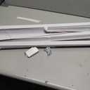 Cordless Light Filtering Mini Blind, 35 x 64 in, Pearl White