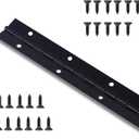Heavy Duty Piano Hinge 36 Inch x 1.2 Inch Stainless Steel Black Continuous Hinge for Cabinet, Door, DIY Wood Boxes, 0.047" Leaf Thickness, 1.2" Open Width