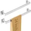 Bathroom Towel Bar, Towel Racks for Bathroom Wall Mounted Brush Nickel