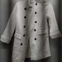 Ebifin Women's Notch Lapel Double Breasted Long Trench Coat Casual Cotton Blend Peacoat XS