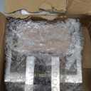 EHOMEWARE 1 Pack Silver Door Handles Interior, Keyless Closet Door Knobs, Passage Door Knobs No Lock, Reversible Door Lever for Left/Right Handed Doors, Satin Nickel Finish