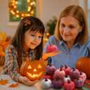 16 Pcs Thanksgiving Mini Pumpkins Artificial Felt Wool Fake Faux Small Pumpkins Decorations Table Centerpiece for Fall Autumn Farmhouse Wedding Party Decor(Pink Color)