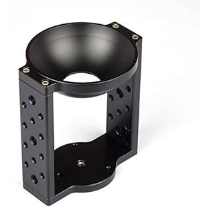 XINYING 100mm Tripod Head Bowl Riser,Aluminium Half Ball Flat to Bowl Adapter Converter Riser for Manfrotto Video Camera Tripod Fluid Head DSLR Rail Slider