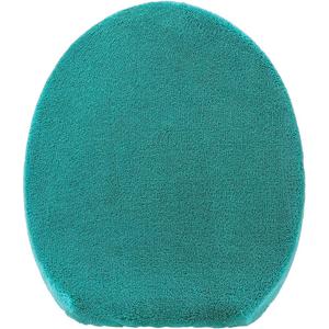 Madeals Microfiber Toilet Lid Cover Soft and Absorbent, Comfortable Bathroom Toilet Lid Cover Seat Fits Most Size Toilet Lids for Teal
