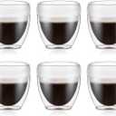 Bodum 8oz Pavina Outdoor Double-Wall Plastic Tumbler, BPA-Free, Set of 6, Clear