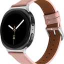 Leather Bands Compatible with Samsung Galaxy Watch 8 40mm/44mm Watch8 Classic 46mm Straps Wristbands Women Men