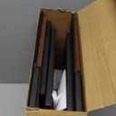 2 Set Leather Dvd Storage Box Dvd Storage Shelf Holder Racks Cassette Tape Display Stand with Carrying Handles for Movie Cases, Each Organizer Can Store up to 26 Boxes