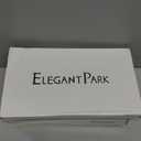 ELEGANTPARK Heels for Women Pointed Toe High Heel Pumps Satin Ankle Strap Wedding Bridal Evening Party Dress Shoes (6, Ivory)