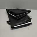 JUNGYOON Heavy-Duty Insulated Grocery Bags & Insulated Bag  Collapsible Cooler Bag with Zippered Top (20''x10''x13'', 2 Pack-Black-42L)