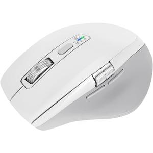 Wireless Side Scroll Mouse with Multi-Device, Ergonomic Computer Mice with Smart Flying Scroll, Quiet Click, 4-Level DPI for Computer, Laptop, iPad, Tablet, MacBook(White)