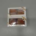 2 x HUIHUANG Cinnamon Velvet Ribbon 1 inch Frayed Velvet Ribbon Orange Crinkled Silk Velvet Ribbons for Ornaments Crafts, Christmas Tree Decoration, Fall Decor, Wreaths, Gift Wrapping, Flower Bouquet