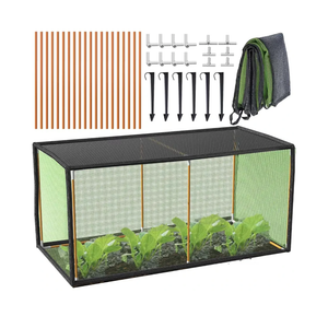 EAVNCLG Garden Mesh Plant Enclosure, Plant Shade with Bracket, Mesh Plant Cover, Raised Beds Row Cover Net for Fruits Vegetables Seedlings Flowers, Plant Protection Tent- 35x17.5x17.5