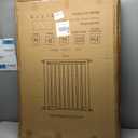 Fairy Baby 40.5" Extra Tall Baby Gate for Stairs, Fits Openings of 40.6" to 54.7" Wide, Extra Wide Dog Gate Indoor, Pressure Mounted Walk Thru Swing Auto Close Metal Puppy Barrier for Doorway, Black