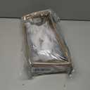 Clear Heels for Women Transparent Two Strap Block Chunky Square Heel Sandals Open Toe Slip On Mules for Women (7.5)