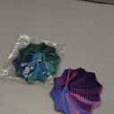 2Pcs 3D Printed Expanded Sensory Fidget Star, Expandable 4.3 Inch Fractal Fidget Hexagon with Handles, Colorful Whirling Spiral Design, Ideal for Office Stress Relief