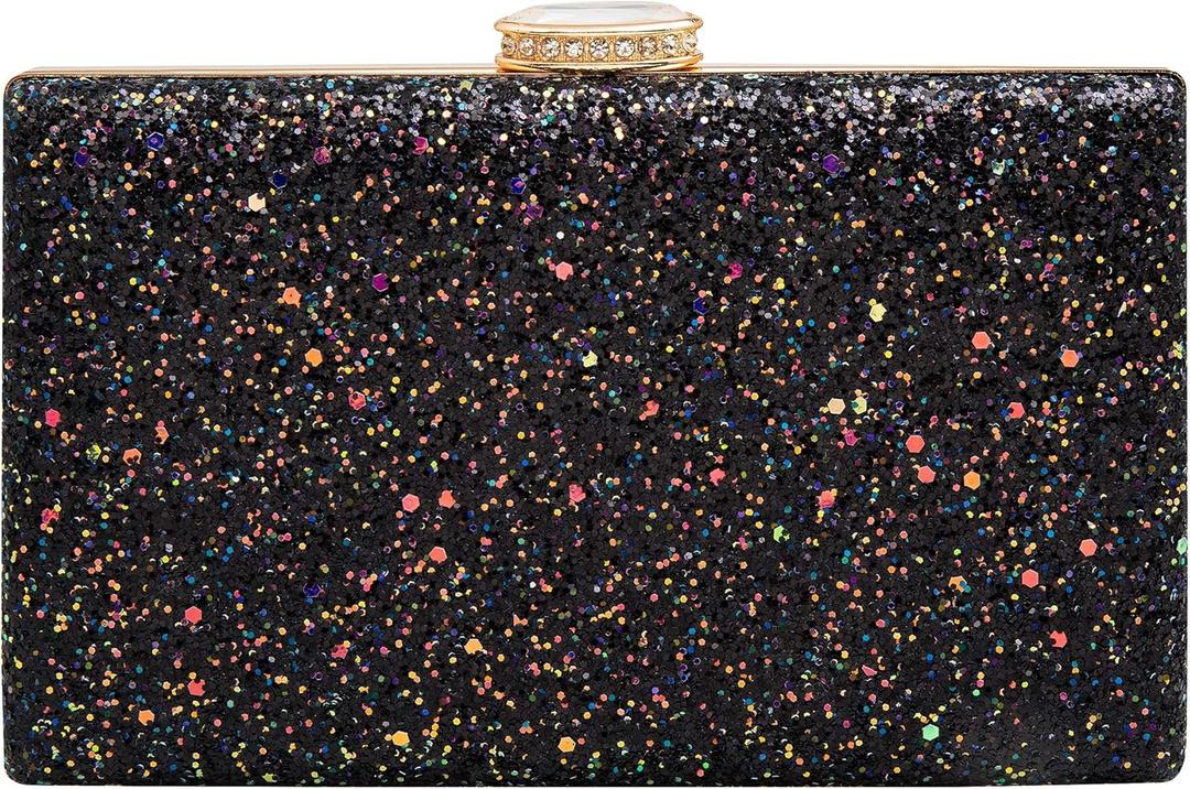 CARIEDO Women's Sparkling Clutch Purse Elegant Glitter Evening Bags Bling Evening Handbag for Dance Wedding Party Prom Bride