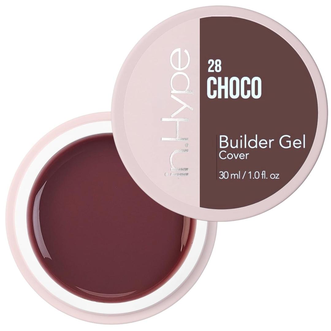 IN.HYPE UV/LED Camouflage Hard/Builder Gel for Nail Extension/Strengthening/Overlays (Choco)