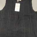 KIRUNDO Beach Vacation Clothes for Women Spring Summer Crochet Sweater Vest Tank Tops Cover Ups Resort Cruise Outfits 2026 (Black, XS)