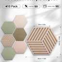 Hexagon Cork Bulletin Board Tiles, Felt Pin Board, 11.8 x 10.2 inches