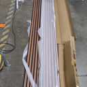 Art3d 4-Piece Wood Slat Acoustic Panels for Stylish Decor and Noise Reduction, 3D Textured Panel for Ceiling and Wall, Walnut (4Pcs - 94.5 * 7.9 inch)