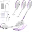 AAOBOSI Steam Mop, 1300W Powerful Detachable Handheld Steamer with 350ml Tank, 11 Multi-purpose Accessories, 23FT Power Cable, Steam Mops for Floor Cleaning, Tiles, Windows, Carpets, Furniture