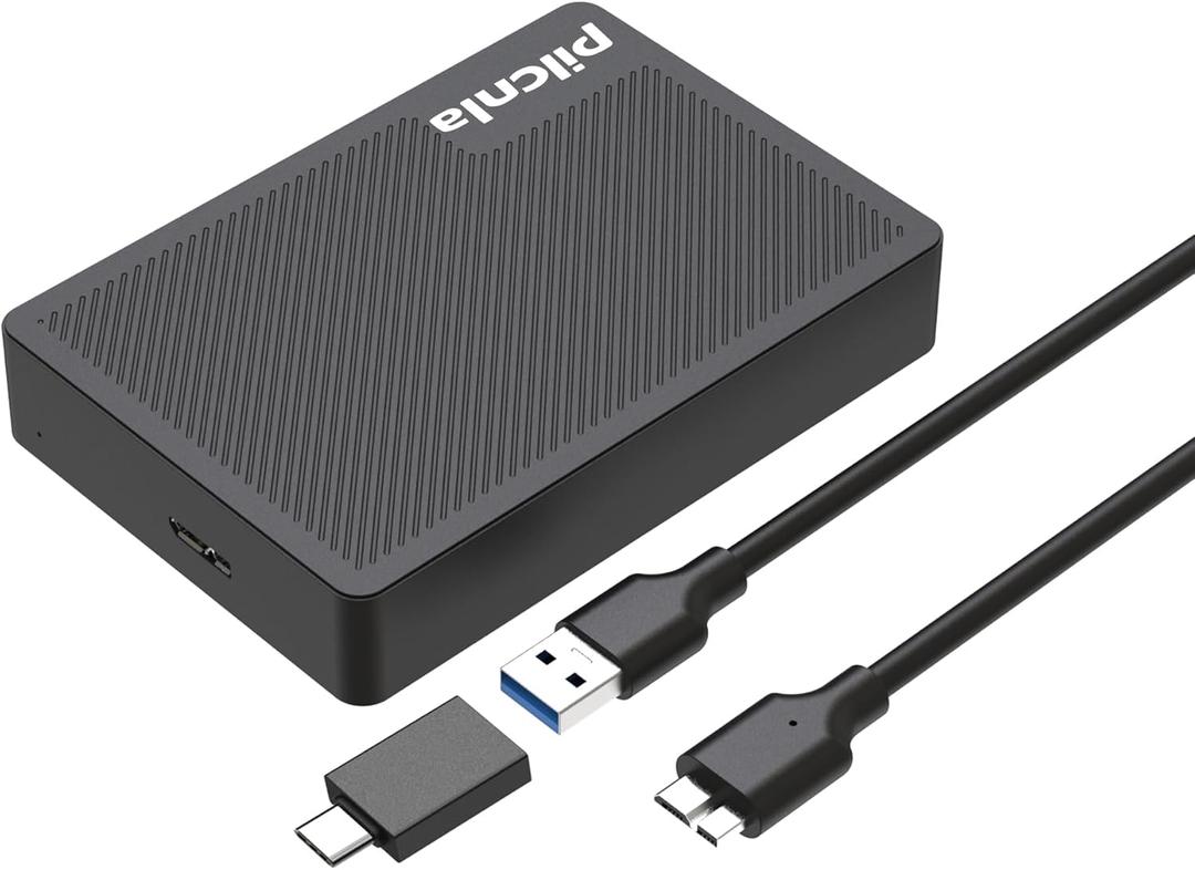 Ultra Slim Portable External Hard Drive USB3.0 HDD Storage for Xbox One X/S, Xbox 360,PS4,PC,Desktop,Laptop,MacBook,Chromebook (HDD1.2-1TB)