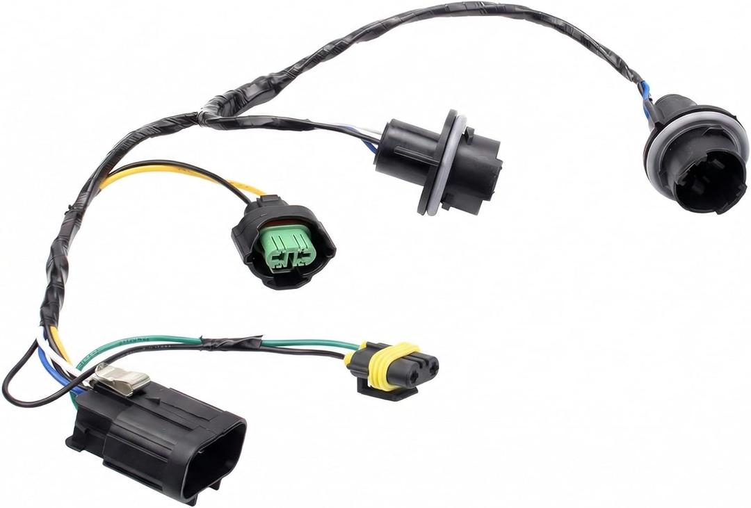 PANNUOSCS Headlight Wiring Harness Assembly Headlamp Socket Compatible with 2008-2014 Chevy Silverado 1500 2500HD 3500HD Replaces#645-745 15841609 25962806