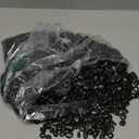 12lb Black Rocks for Planters- 1/4" - 3/4" Polished Black Stones Smooth Flat Pebbles for Fish Tanks Decorative River Rocks for Vases Bonsai Pots Garden Stones for Landscaping and Yards