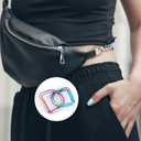 2 x 10pcs Metal D Ring Spring Key Hooks Keyring Clip for Keychain Buckle, Backpacks Handbag Purse Hardware, DIY Crafts (Rainbow)