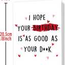 3 x Funny Birthday Cards Gifts for Him Men | Men Gift Ideas for Celebration, Naughty Humor Design for Husband Boyfriend Fiance, Premium 8.0 x 5.3 Inch Card with Envelope, 8.5 x 5.5 inches