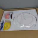 Selamica Ceramic Dinnerware Sets, 12-Pieces Plates and Bowls Sets, Scratch Resistant Dishes set for 4, Dishwasher & Microwave Safe, Assorted Colors