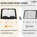 Professional Music Stand for Sheet Music, Portable Music Stand