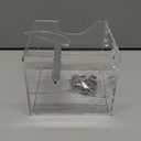 No Mess Bird Feeder for Cage, Automatic Acrylic No Spill Bird Feeder Cage for Parakeet Parrot Cockatiels Cockatiels Lorikeet Lovebirds Seeds (Small)