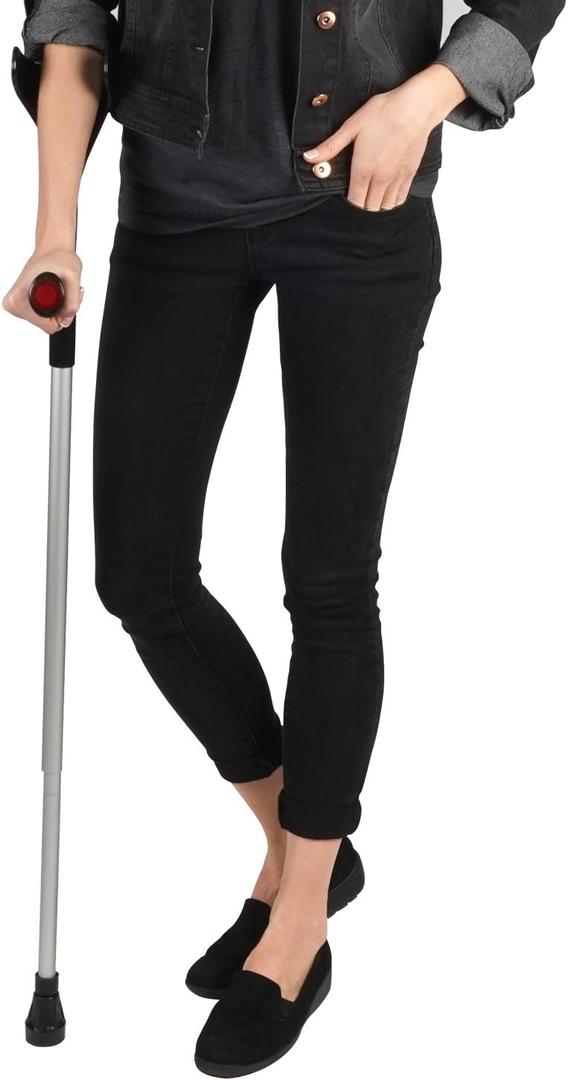 Soles Aluminum Forearm Crutch (SLS806BL) - Black