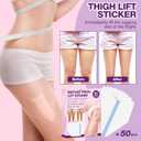 50PCS Thigh Lift Tape - Lift and Glow Patches Legs Invisible Waterproof Adhesive for Women, Ideal for Dresses, Workouts Daily Wear
