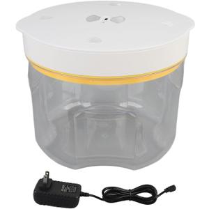 Resin Bubble Remover, Quick Bubble Removal Resin Vacuum Degassing Chamber Airless Machine with LED Indicator for Resin Art Craft Jewelry Making