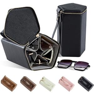 Sunglasses Travel Case Organizer Hangable for Men Women, Eyeglasses Foldable Storage Organizer