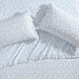 Laura Ashley - King Pillowcase Set, Breathable Percale Cotton Bedding, Floral Home Decor (Victoria Blue, 2 Piece)