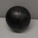 Core Weighted Medicine Ball 12 lbs, Soft Touch Vegan Leather with Sturdy Grip for Strength Training, Recovery, Balance Exercises and Other Full-Body Workouts (Black)