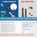 Toothbrush Heads for FairyWill, Replacement Brush Heads for Fairy Will, Electric Toothbrush Replacement Heads for Fairywill FW-507/508/551/515/917/959, FW-D1/D3/D7/D8 (10 Count (Pack of 1), Black)