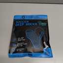 Lux Dual Grip Socks - Soccer Grip Socks for Men and Women. GripArray Performance & Comfort (Large, Blue)