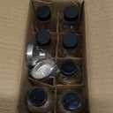 AOZITA 8 Pack, 2 oz Small Clear Glass Bottles w/Lid & 2 Funnels - 60ml Boston Shot Bottles for Health, Immunity, Potion, Wellness, Sample, Ginger, Juice - Mini Personal Care & Beauty Travel Bottle
