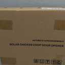 Automatic Chicken Coop Door, Extra Large Size, Anti-Pinch Design,Programmable Timer & Light Sensor Modes, Large LCD Display, Solar Powered Auto Chicken Door Opener with Remote Control (50m)