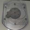 Rectangular Lazy Susan 16.5"x11" for Refrigerator Shelf - 180 Spinning Turntable Organizer with Suction Cups, Fits Fridge, Cabinet, Pantry & Countertop