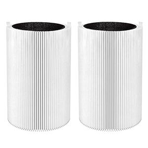 Blue Pure 411 Replacement Filters for Blueair Blue Pure 411, 411+, 411 Auto and Mini Air Purifier, Include 2 Particle and 2 Activated Carbon