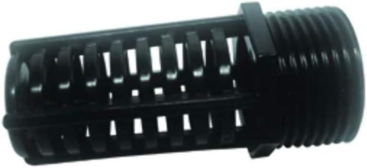 Lifegard Aquatics Threaded Suction Overflow Strainer for Fish Aquariums  High-Impact Resistant Black PVC  Space Saver Strainer to Extend Past the Bulkhead  Reduces Pump Damage  2 Inch