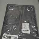 NICETOWN Thermal Insulated Grommet Blackout Curtains for Bedroom (2 Panels, W42 x L63 -Inch, Grey)