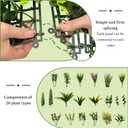 ODTORY Artificial 3D Hedge Grass Wall & Privacy Backdrop Screen, 40"x120" UV-Anti Faux Greenery Boxwood Ivy Panels, Realistic Fake Plants with Green Leaves for Fence Balcony Wedding Home Decor