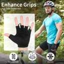 Cycling Gloves for Men Women Padded Mountain Bike Gloves Lightweight Half Finger Gloves Anti-Slip Shock-Absorbing for MTB Road Biking Fitness, Medium